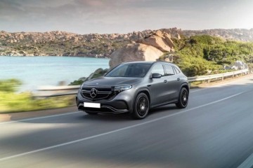 造型似GLA外媒绘奔跑EQA量产版设想图