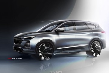 中大型SUV主打6座嘉悦X8规划效果图曝光